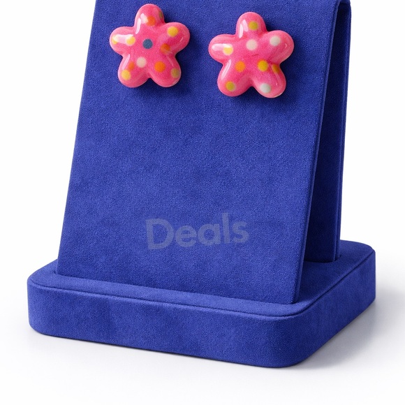 Jewelry - Vibrant Pink Star Earrings